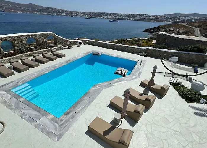 Stay Waterfront - Stunning 6 Bedroom Villa Annita With Pool Mykonos Town